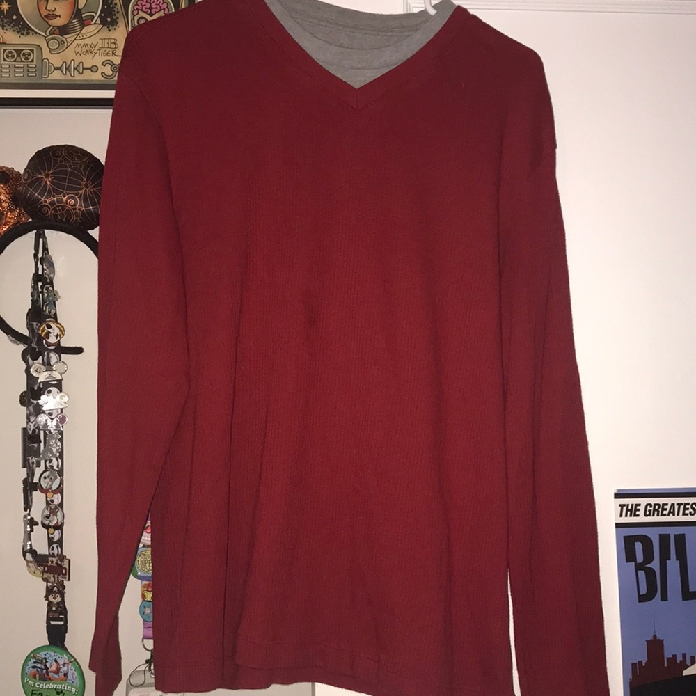 Men’s large layered long sleeve, like new!